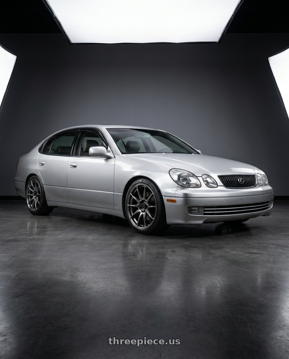 2001 Lexus Gs300 with Vors TR4 5x112 19x9.5  +22 Hyper Black wheels