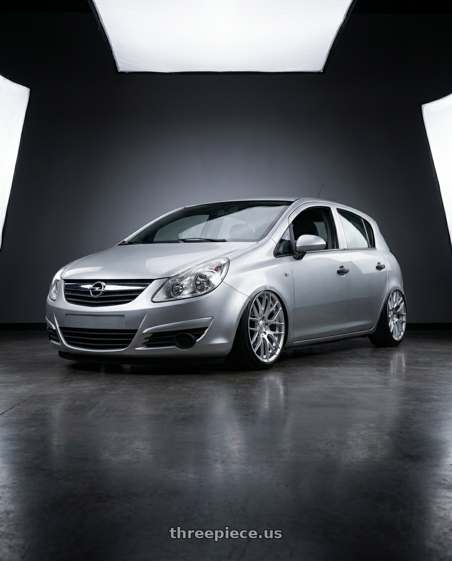 2010 Opel Corsa D with Avant Garde Wheels M359 5X120 19x11 +25 Hyper Silver wheels