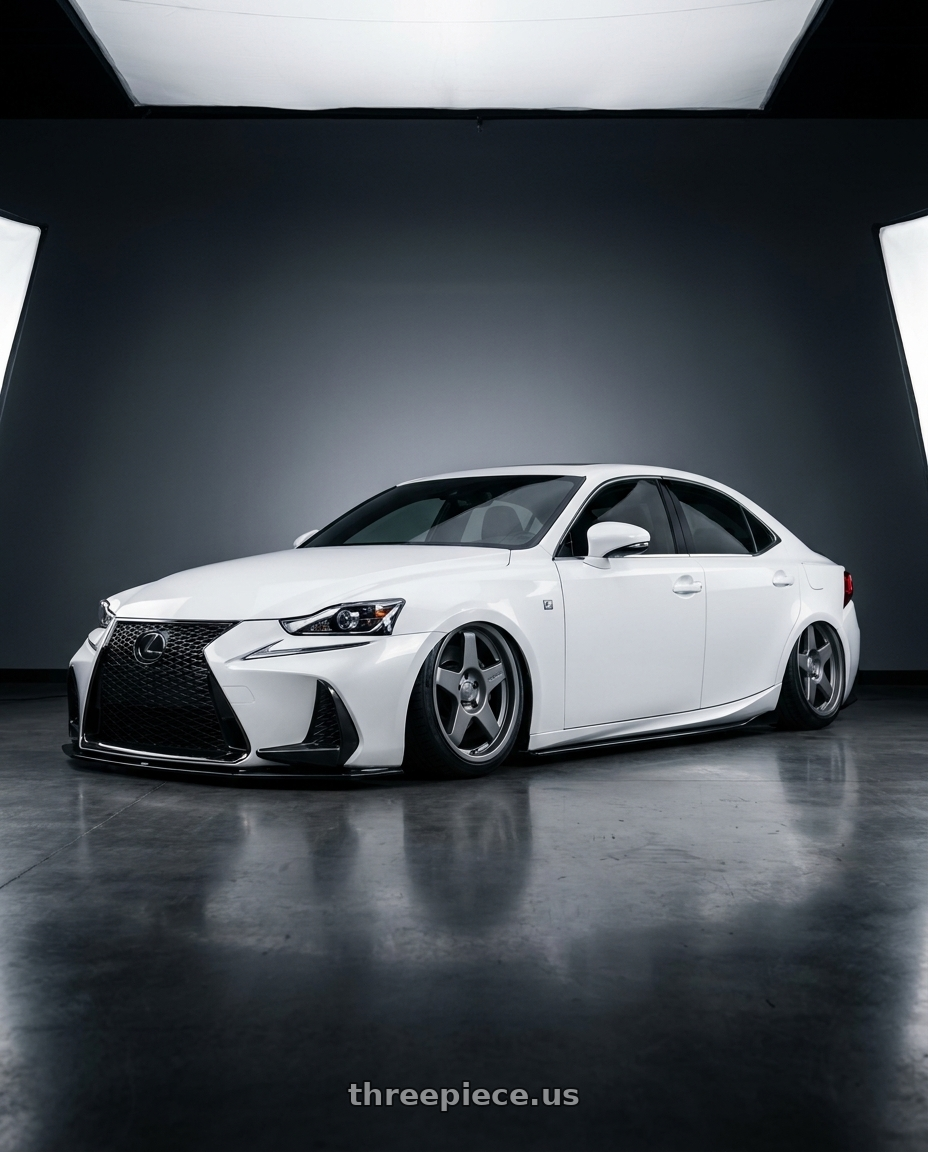 2018 Lexus IS 350 F Sport with fifteen52 PODIUM 5x114.3 / 5x120 19x8.5 +35 FROSTED GRAPHITE (SATIN GREY) wheels