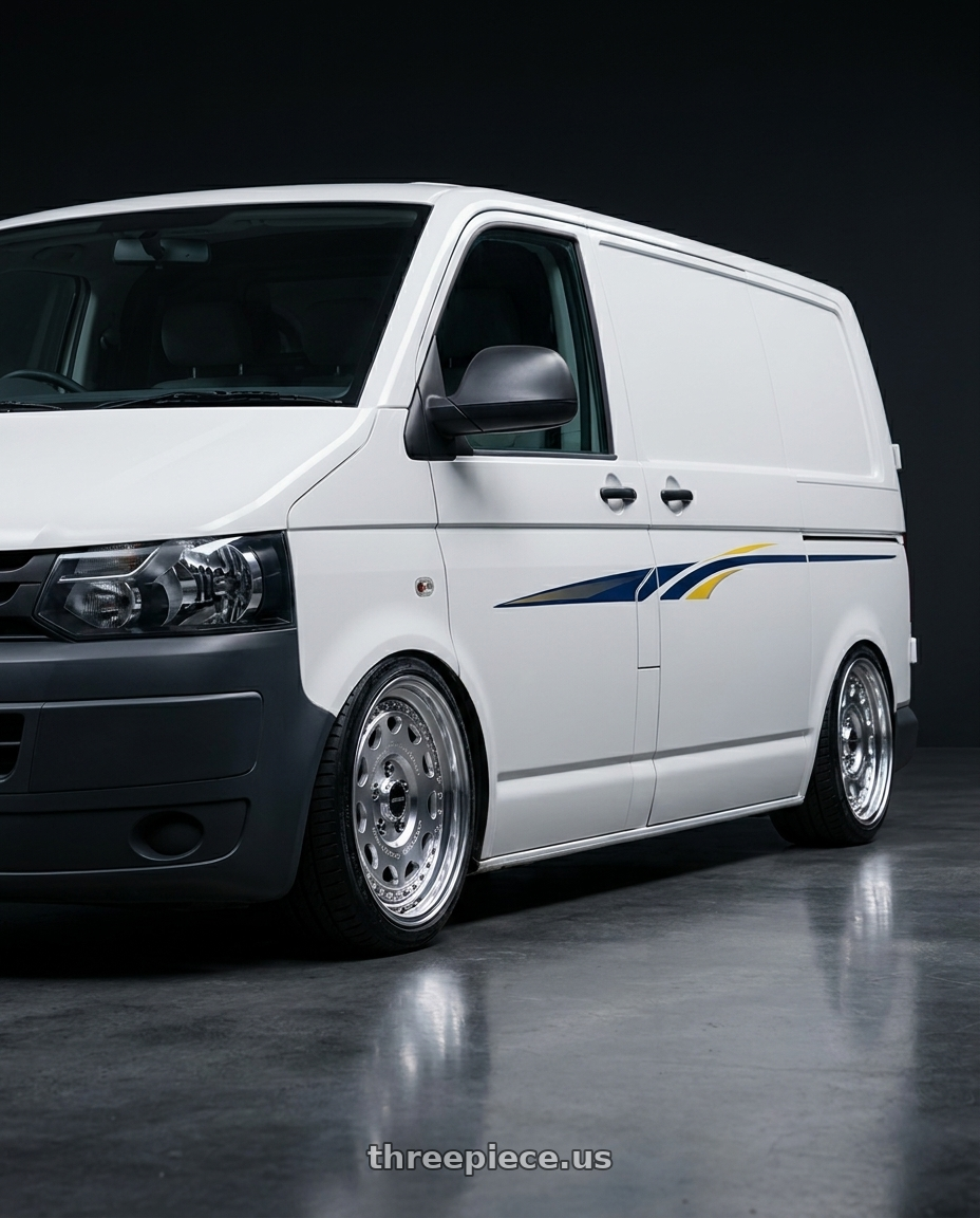 2010 Kombi furgo adesivada nas laterais with Work Crag Galvatre 5x139.7 15x5.5 +0 a disk machine silver polish wheels