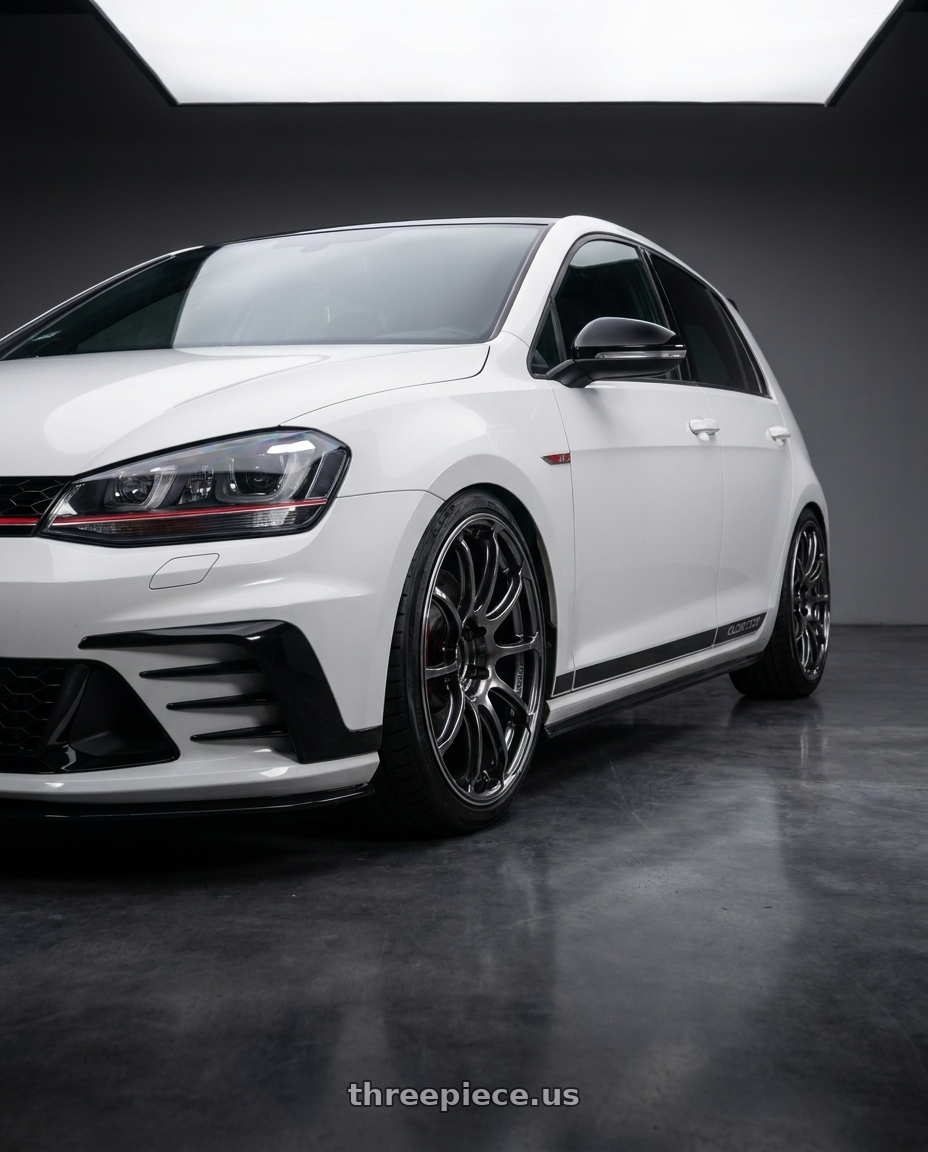 2016 Golf GTI CS with Advan Racing RSIII 5x112 18x8.5 +45 RACING HYPER BLACK & RING wheels
