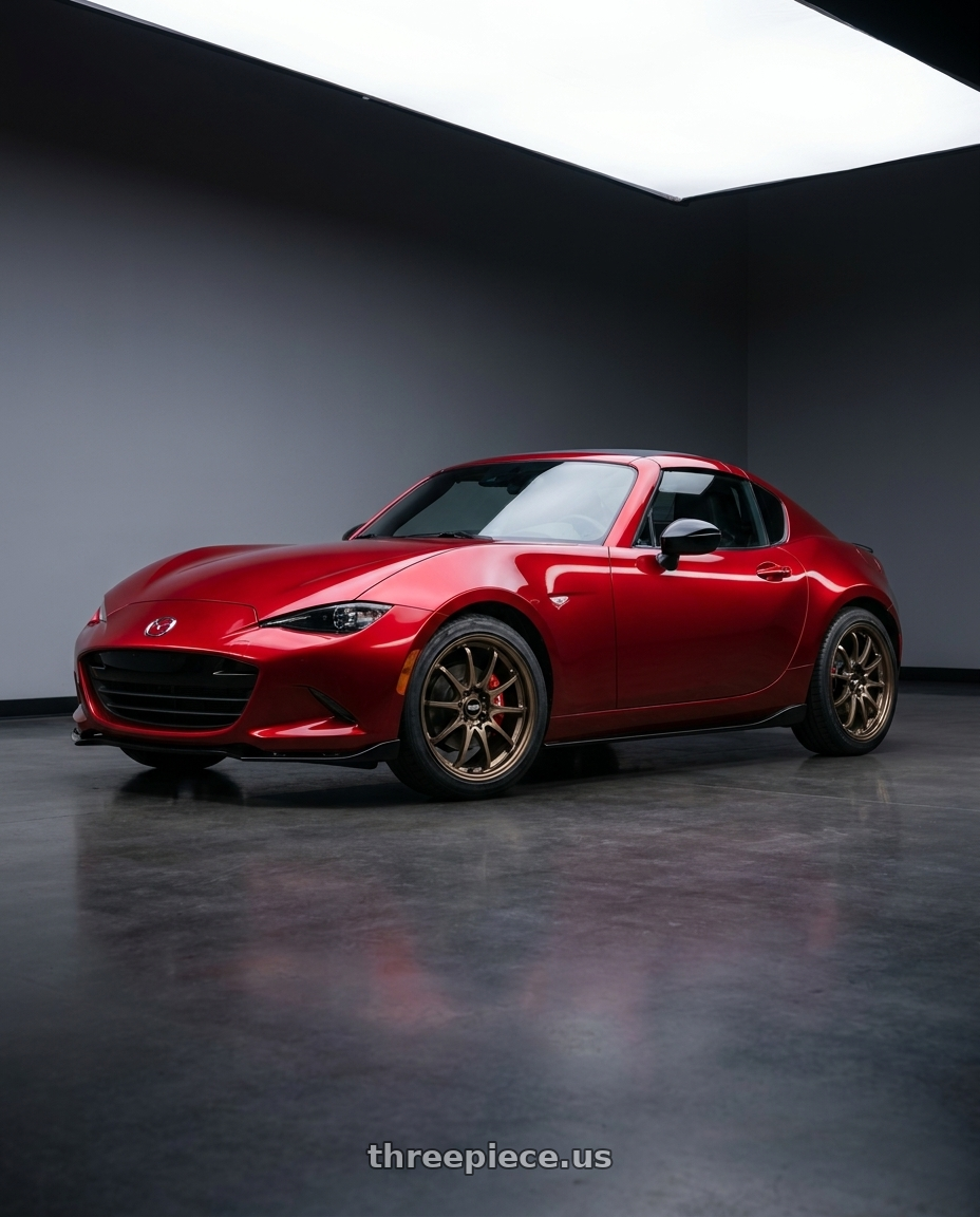 2026 mx5 rf nd3 with Volk Racing CE28N-PLUS 5x114.3 17x7.5 +48 SHINING BRONZE METAL wheels