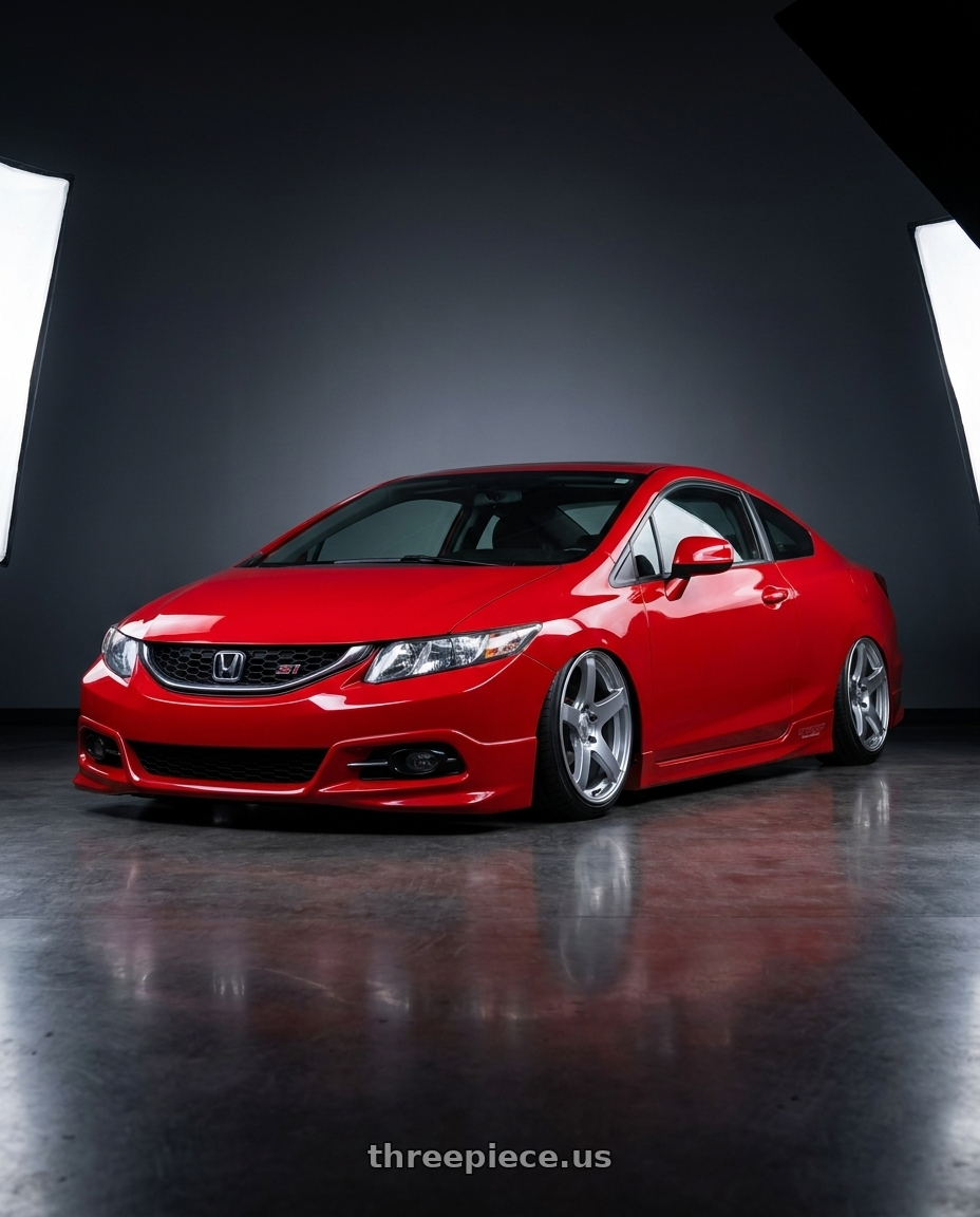 2011 Honda Civic Si with Ssr Gtv01 5x114.3 18x8+35  GLARE SILVER wheels