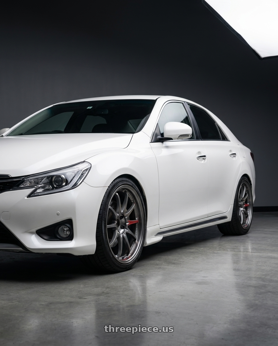 2014 Toyota Mark X with Volk Racing CE28SL 5x114.3 18x8.5+35 wheels