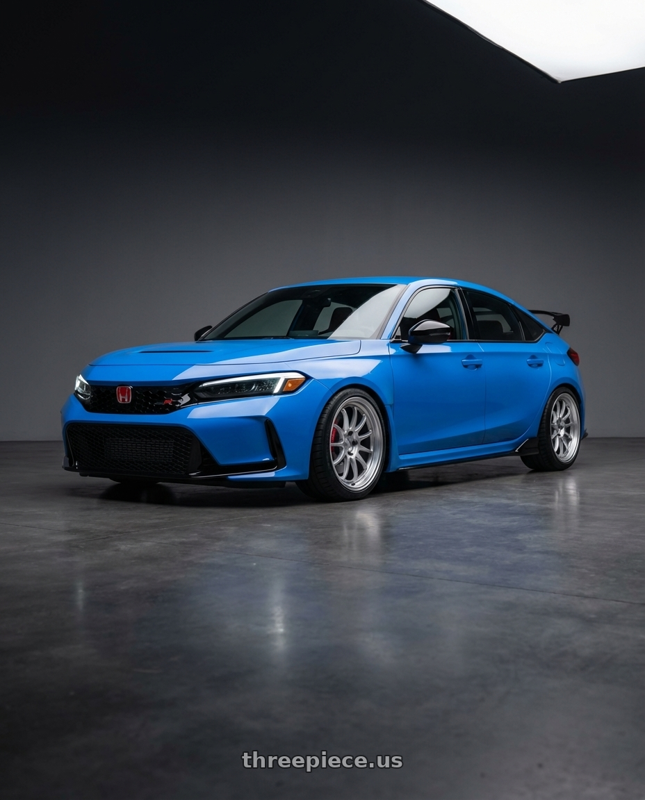 2024 Honda Civic Type R with Kansei K11S Tandem 5X120 19x9.5 22 Hyper Silver wheels