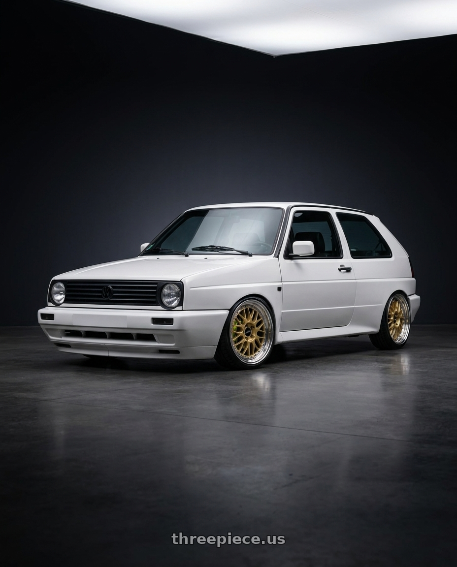 1989 Volkswagen Golf rallye with Work Brombacher Mesh wheels