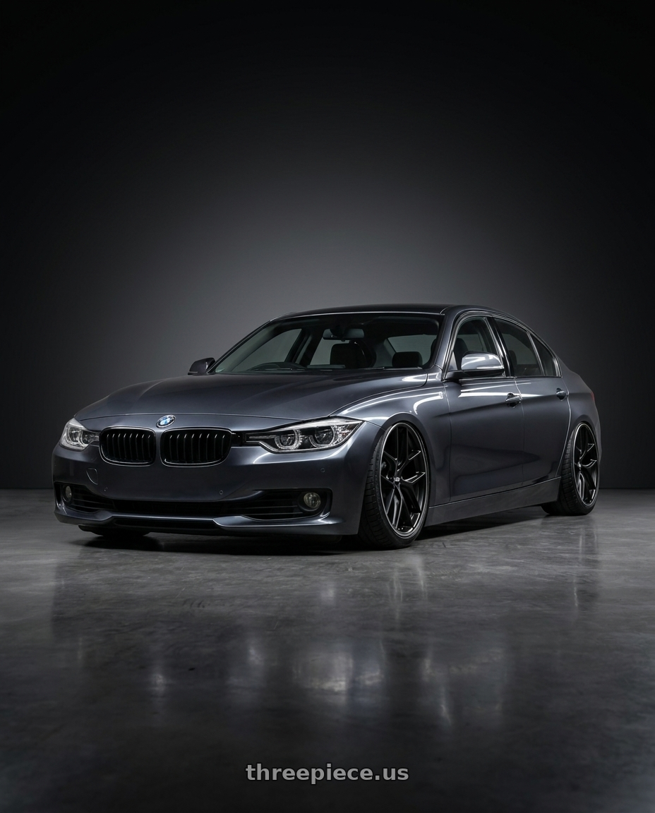 2018 BMW 320D with BBS CC-R 5x112 20x8.0+27 Satin Black wheels