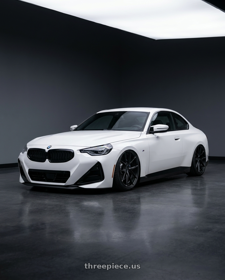 2024 BMW 2 Series G42 with Niche 1PC M117 MISANO 5X112 19X8.5 +34 MATTE BLACK wheels
