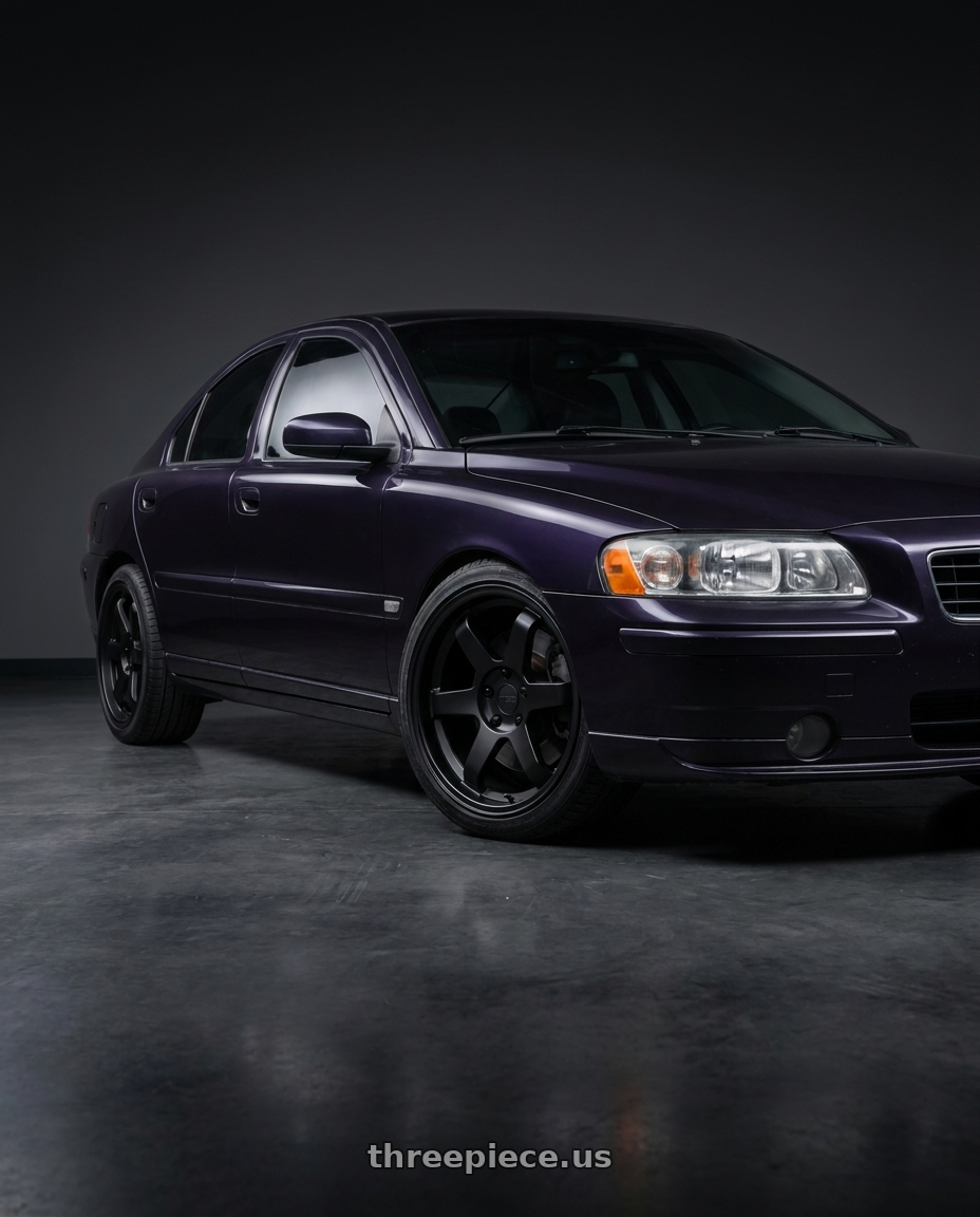 2005 Volvo S60 T5 with KATANA RACING KR08 5x108 18x8 +40 Matte Black wheels