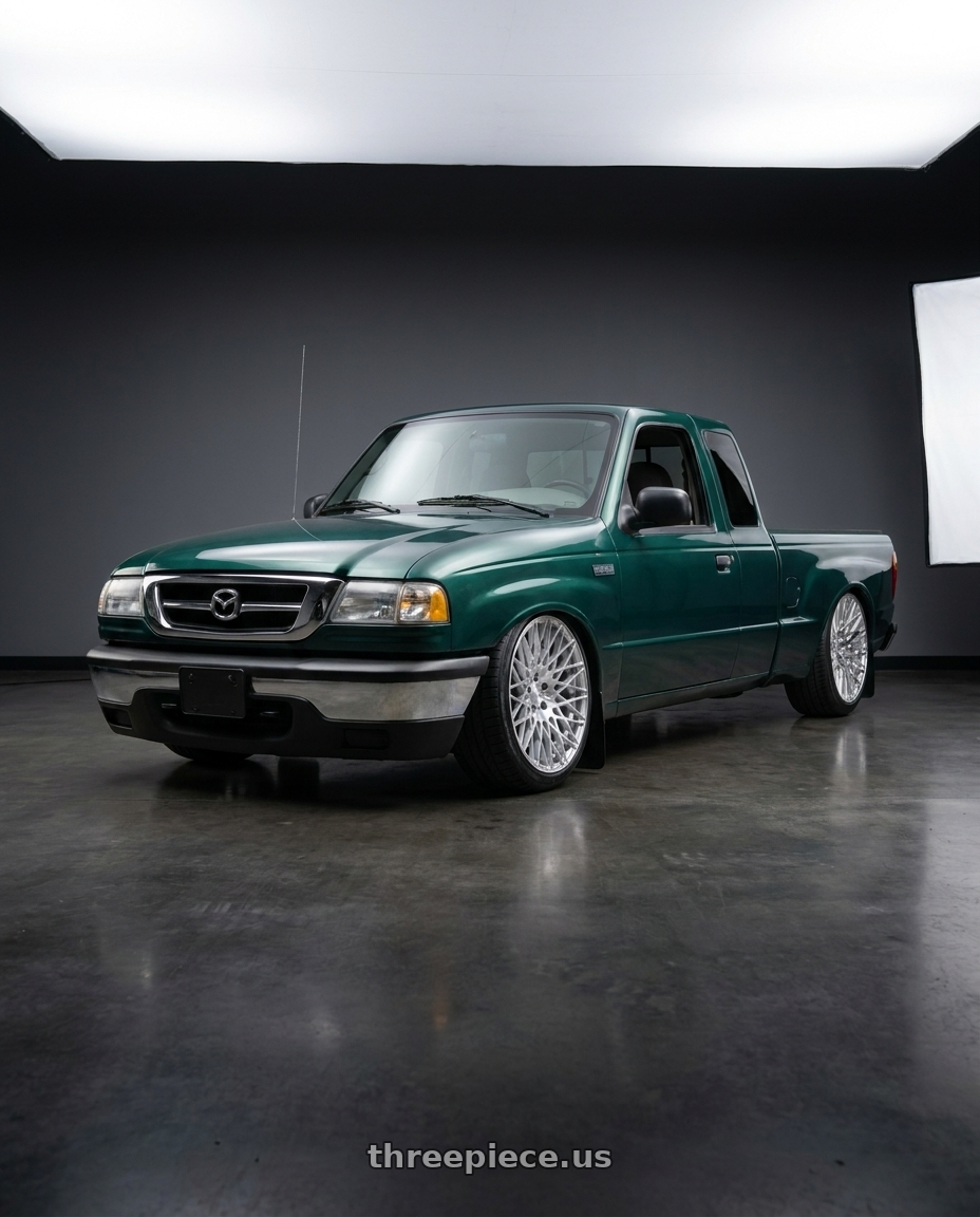 1996 Mazda b with Avant Garde Wheels M540 5X112 18x9 +48 Silver Machined wheels