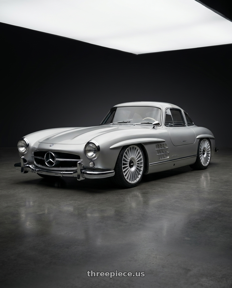 1951 Mercedes Benz SL 300 with Rotiform RC202 GRZ BLANK 18x8.5 +35 GLOSS SILVER wheels