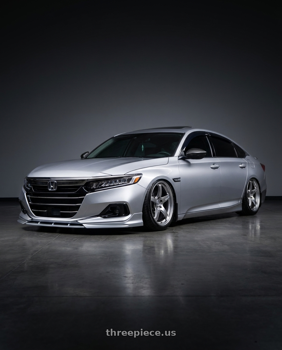 2021 Honda Accord Sport 2 with Gram Lights 57CR 5x114.3 19x9.5 +25 GRACE SILVER wheels