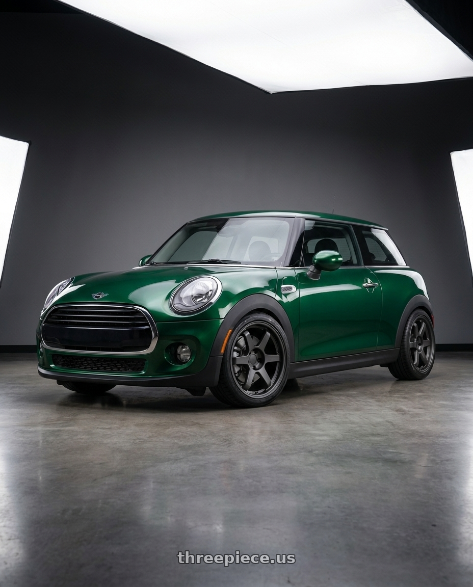 2018 Mini Cooper F56 Base Model with 9six9 SIX-1 5x120 18X8.5 +35 Carbon Gray wheels