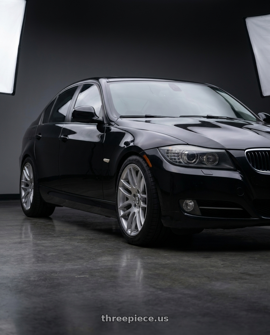 2011 bmw 335d with Avant Garde Wheels M359 5X120 18x9.5 +33 Hyper Silver wheels