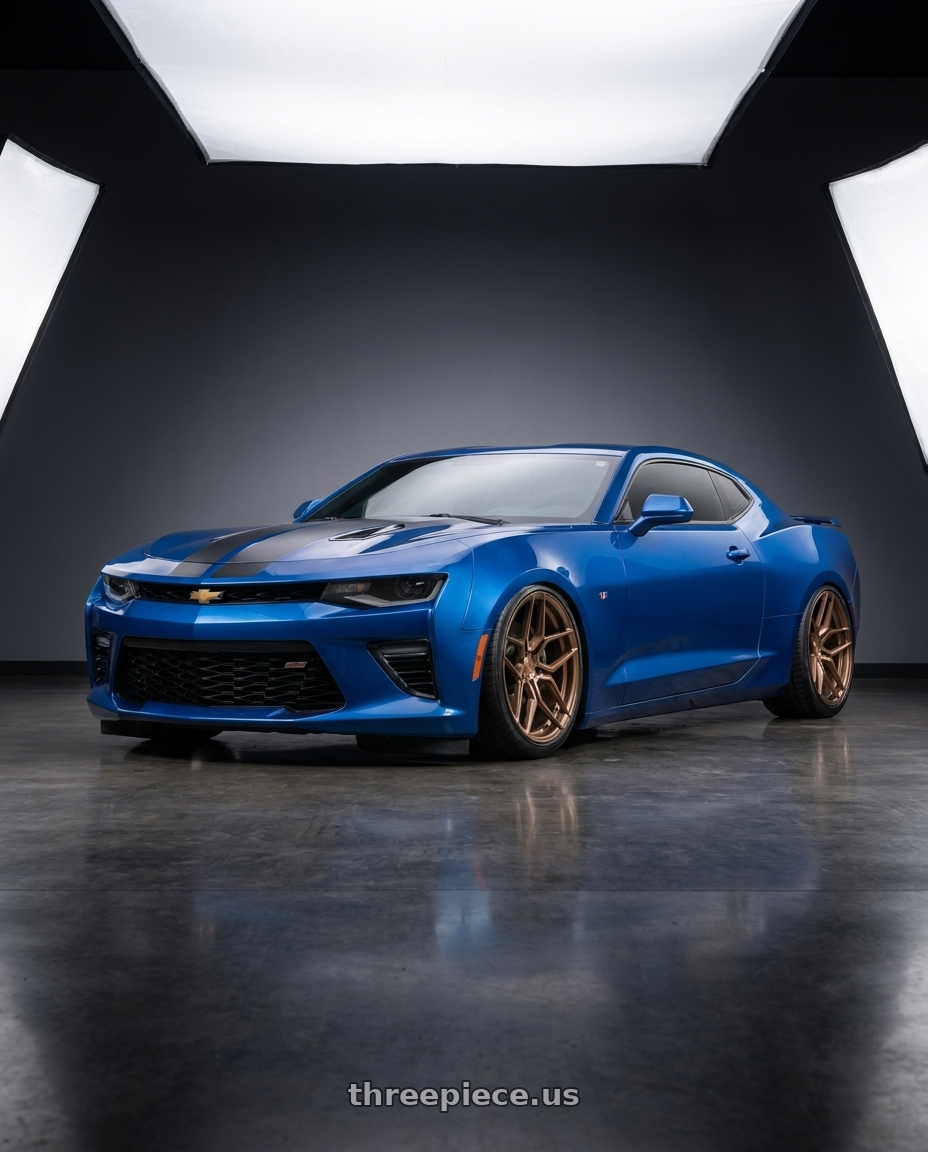 2016 camaro ss with Rohana RFX11 5x120 20x10+25 Brushed Bronze wheels
