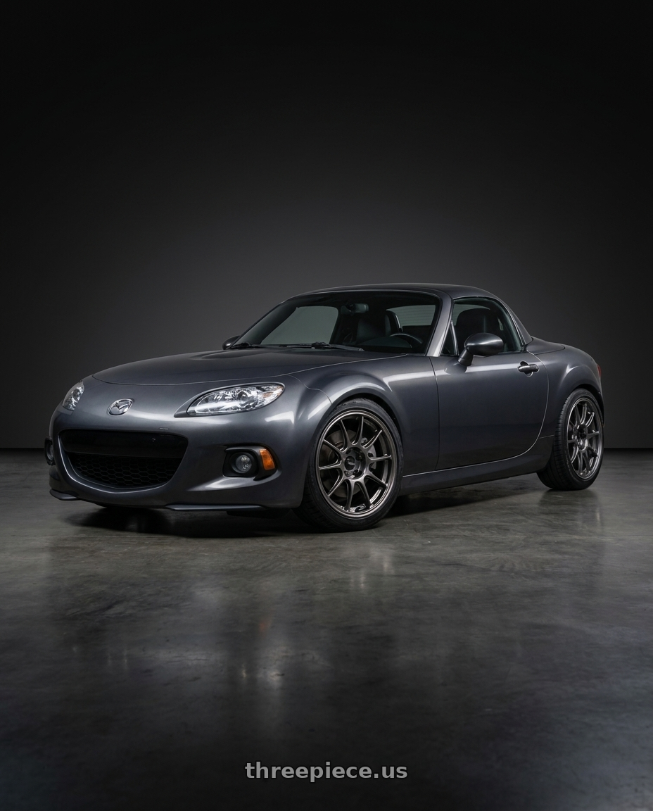 2014 Mazda Miata with WedsSport TC105X 5x114.3 17x8.0+42 EJ Titan Face: F wheels