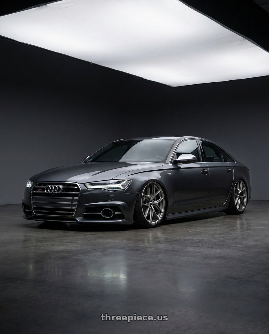 2016 Audi S6 C7 with BBS CC-R 5x112 20x9.0+38 Satin Platinum wheels