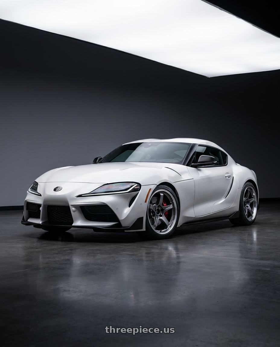 2022 TOYOTA GR SUPRA with Advan Racing GT BEYOND 5x112 19x9.5 +25 MACHINING & HYPER PLATINUM BLACK wheels