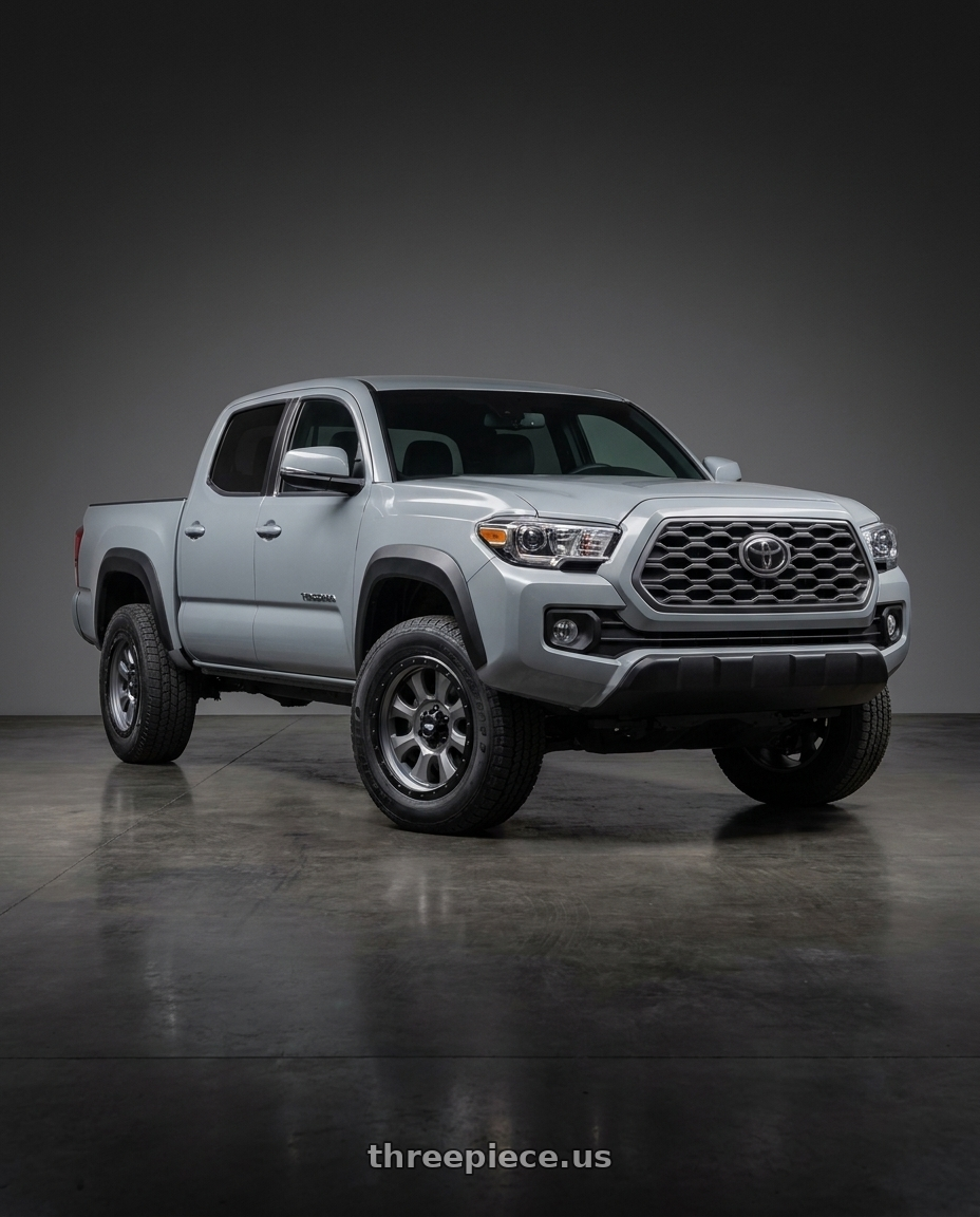 2021 toyota tacoma sr5 with Dirty Life Ironman 9300 8x165.1 20x9+0 Matte Gunmetal/Black Beadlock wheels