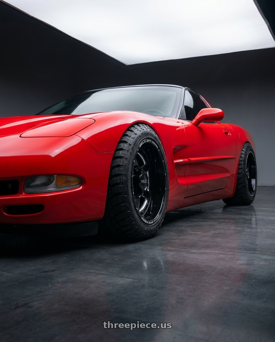 2002 Chevy Corvette with WELD Off-Road Aragon 8x165.1 20x12 -44 Gloss Black/Milled wheels