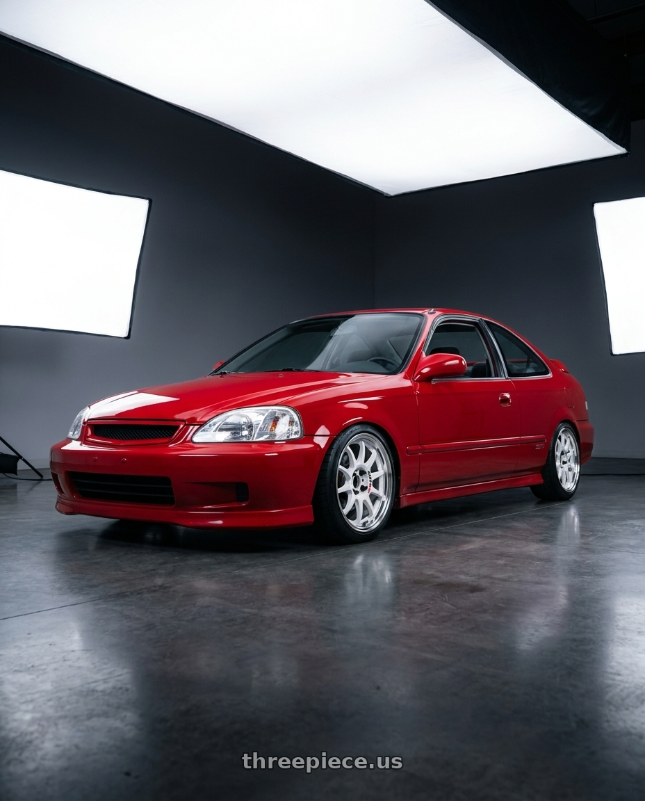 2000 Honda Civic Si Milano with Work Emotion Rs11 2p 4x100 16x7 38 white wheels