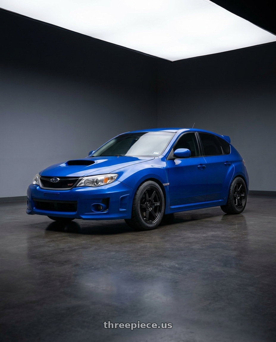 2013 Subaru WRX Limited 5-Door with Enkei T6R 5x114.3 17x8+40 Gloss Black wheels