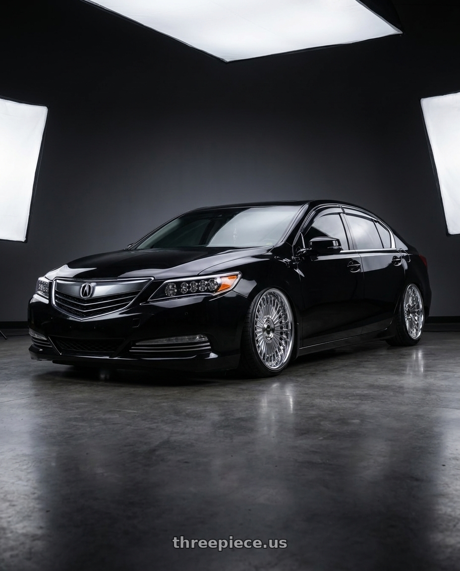 2014 acura rlx with Work Emitz 5x120 Chrome 20x8.0 +45 wheels