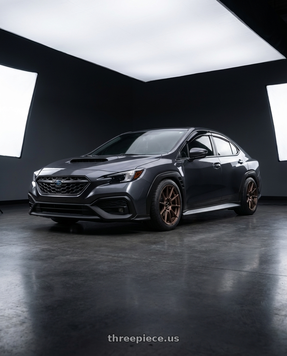 2024 subaru wrx  with Enkei TS10 5x114.3 18x9.5+35 Dia Copper wheels