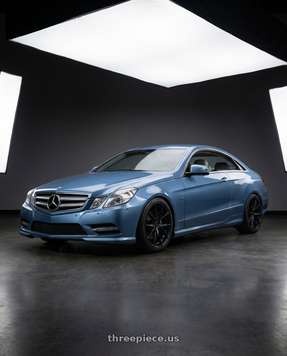 2014 Mercedes-Benz E-Class Coupe C207 with Niche 1PC M117 MISANO 5X112 19X8.5 +34 MATTE BLACK wheels