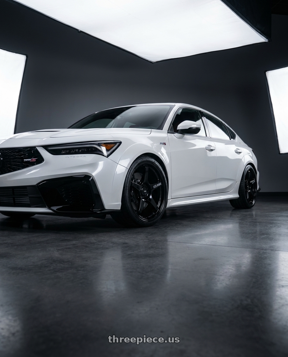 2025 Acura Integra Type S with Enkei TS-5 5x120 18x9.5+45 Black wheels