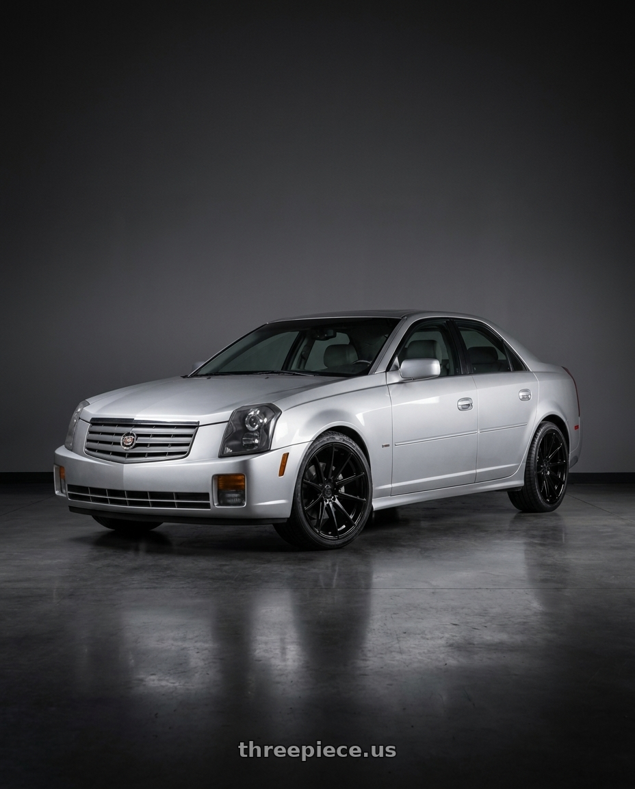 2006 cadillac cts with AXE WHEELS EX50 5x115 20x8 +45 Gloss Black wheels