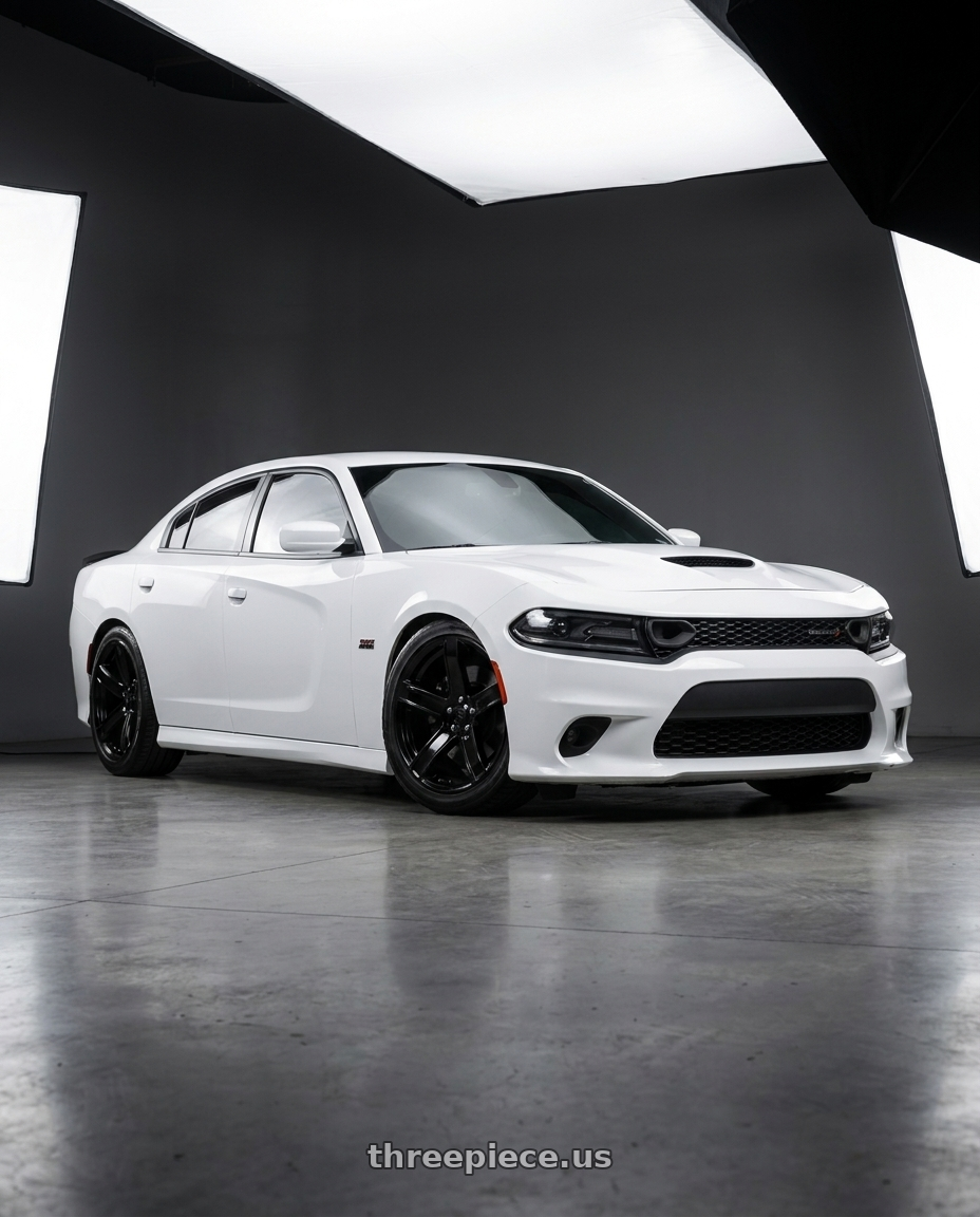 2021 Dodge Charger SXT with OE Wheels DG22 5x115 20x9.5+18 Black wheels