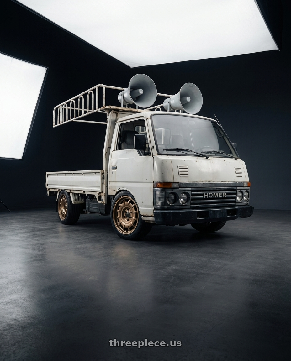 1981 Nissan Homer with fifteen52 BUNDT SV 6x130 17x8 +40 MAGNESIUM GREY (SATIN BRONZE) wheels