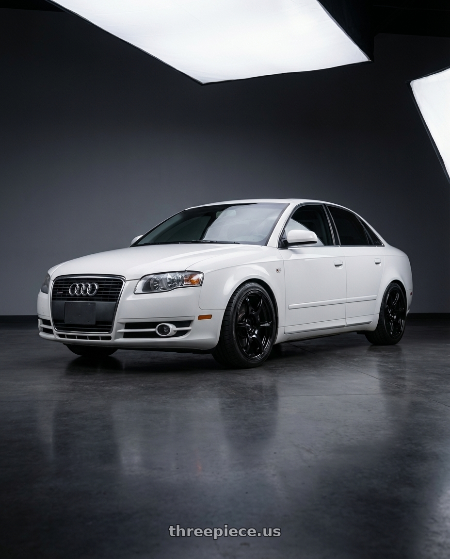 2010 Audi A4 B7 with Advan RGIII 5x112 18x8+50 Gloss Black wheels