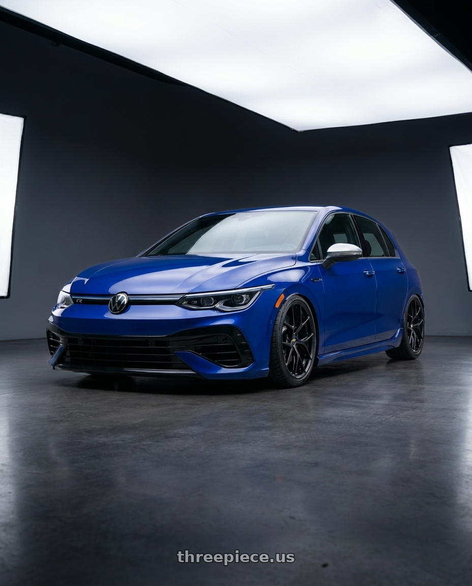 2022 Golf 8r with BBS FI-R 5x120 19x10.5+35 Satin Black wheels