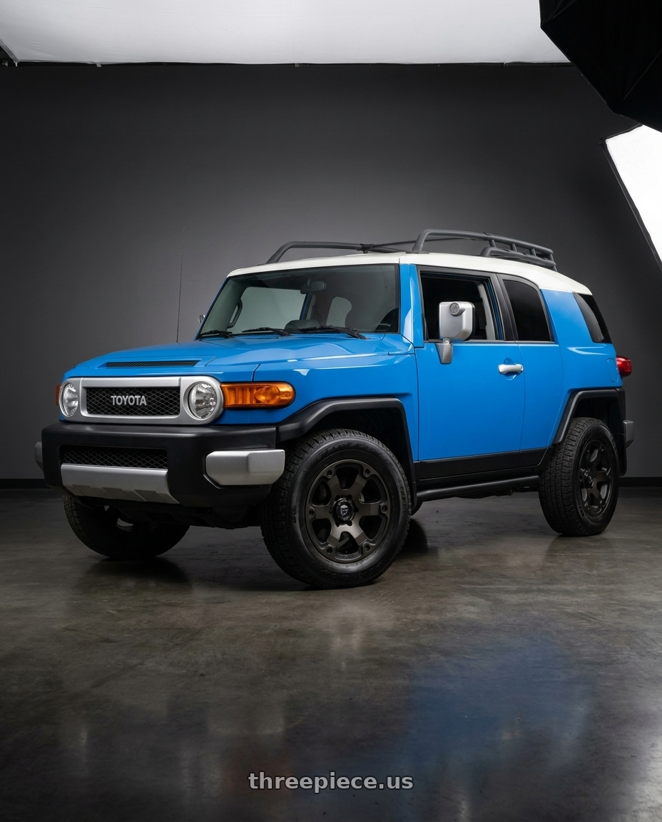 2007 Toyota FJ Cruiser with Fuel 1PC D564 BEAST 6X139.7 16X8 +1 MATTE BLACK DOUBLE DARK TINT wheels