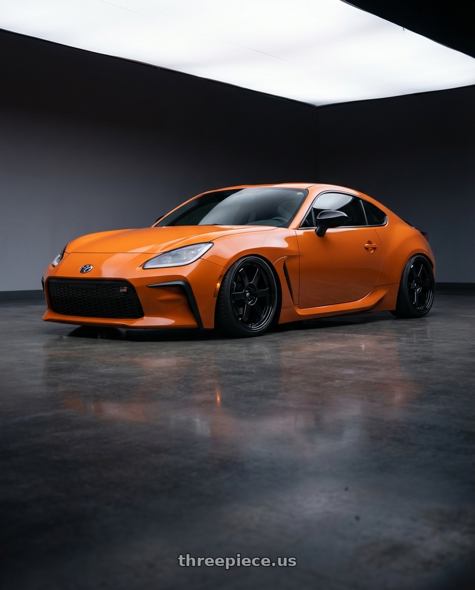 2023 gr86 10th Anniversary  with MST Wheels Time Attack 5X114.3 18X9.5 +40 Glossy Black wheels