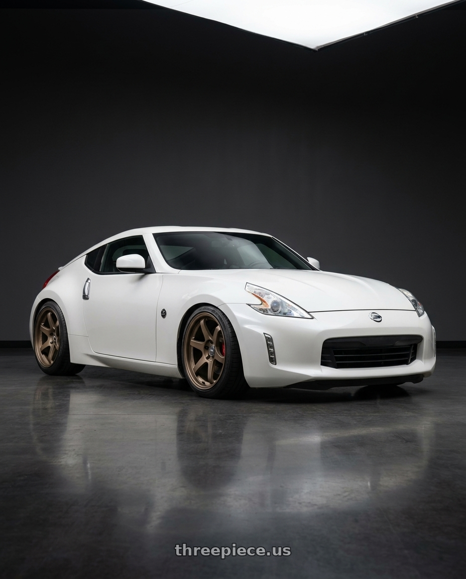2019 Nissan 370Z with ESR Wheels APEX SERIES AP6 5x114.3 19x11 +22 Matte Bronze wheels