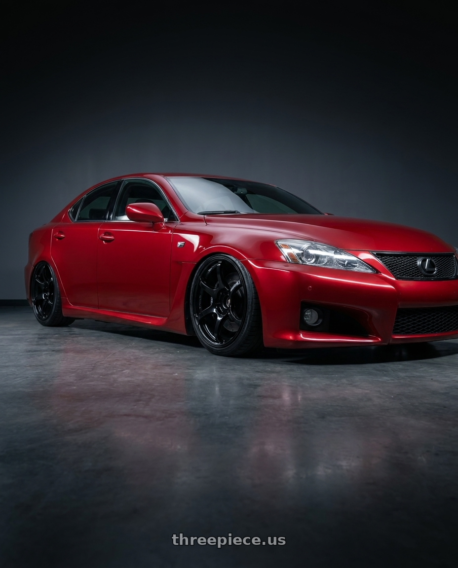 2012 Lexus IS-F with Advan RGIII 5x114.3 19x9.0+25 Gloss Black wheels