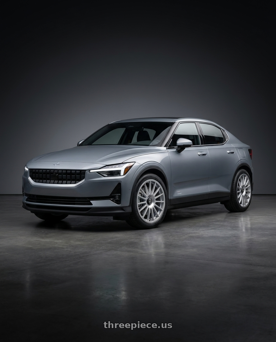 2024 Polestar 2 Plus Magnesium with fifteen52 PODIUM 5x108 / 5x112 18x8.5 +45 SPEED SILVER (GLOSS SILVER) wheels