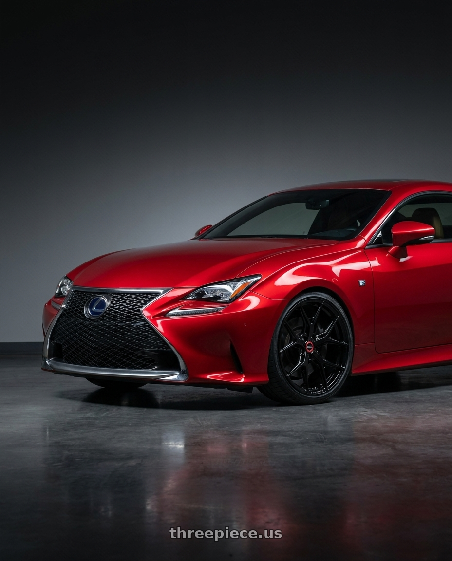 2018 Lexus RC F with Vossen HF-5 19x9.5 / 5x114.3 / ET40 / Deep Face / 73.1 - Gloss Black Wheel - HF5-9N63 wheels