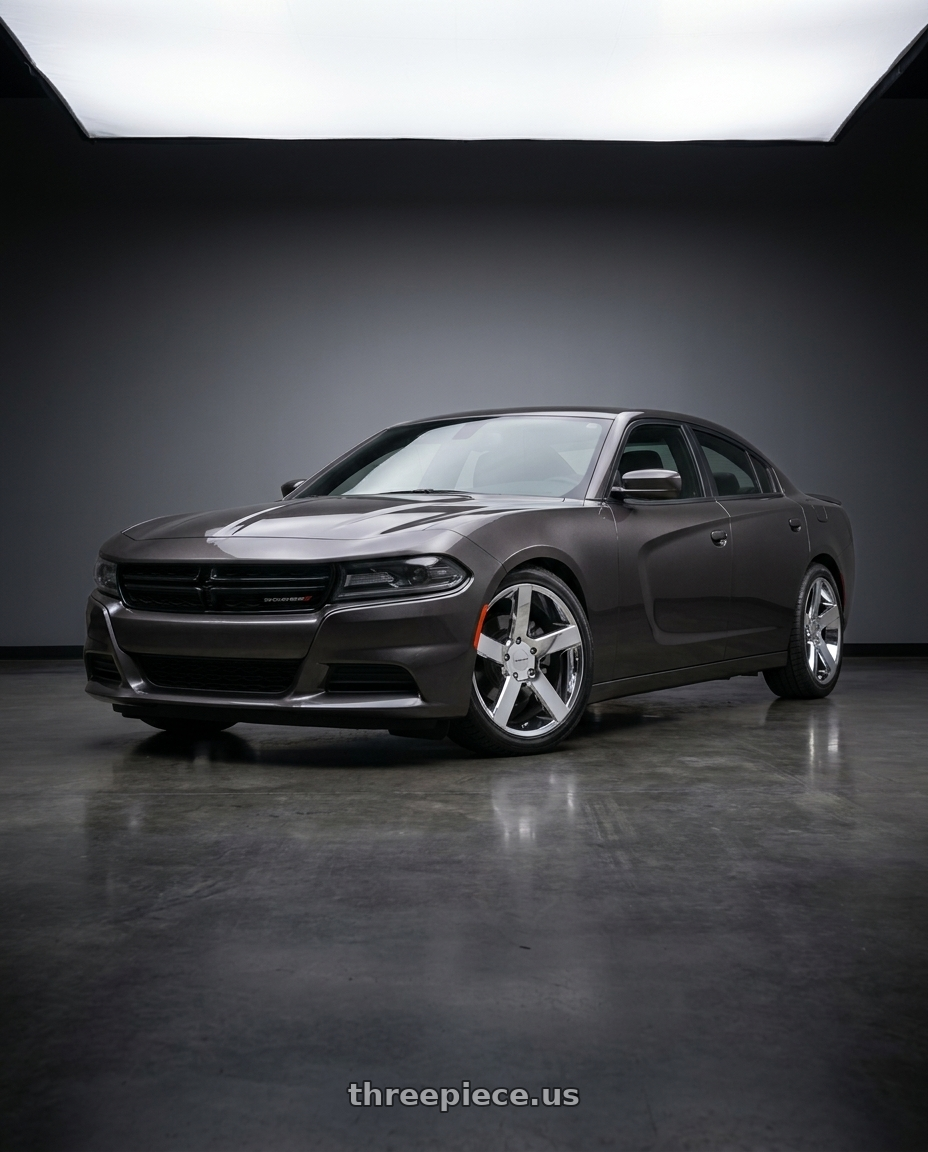 2021 Dodge Charger SXT with Vision Street-Designs 472 Switchback 5x115 20x9+15 Chrome wheels