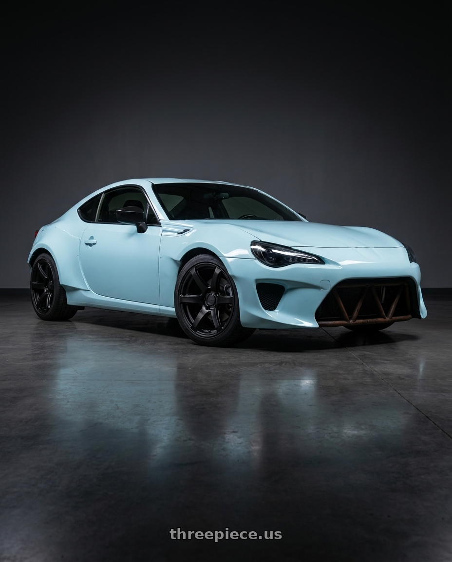 2017 Subaru BRZ with Enkei Cyclone 6x139.7 18x9+0 Matte Black wheels