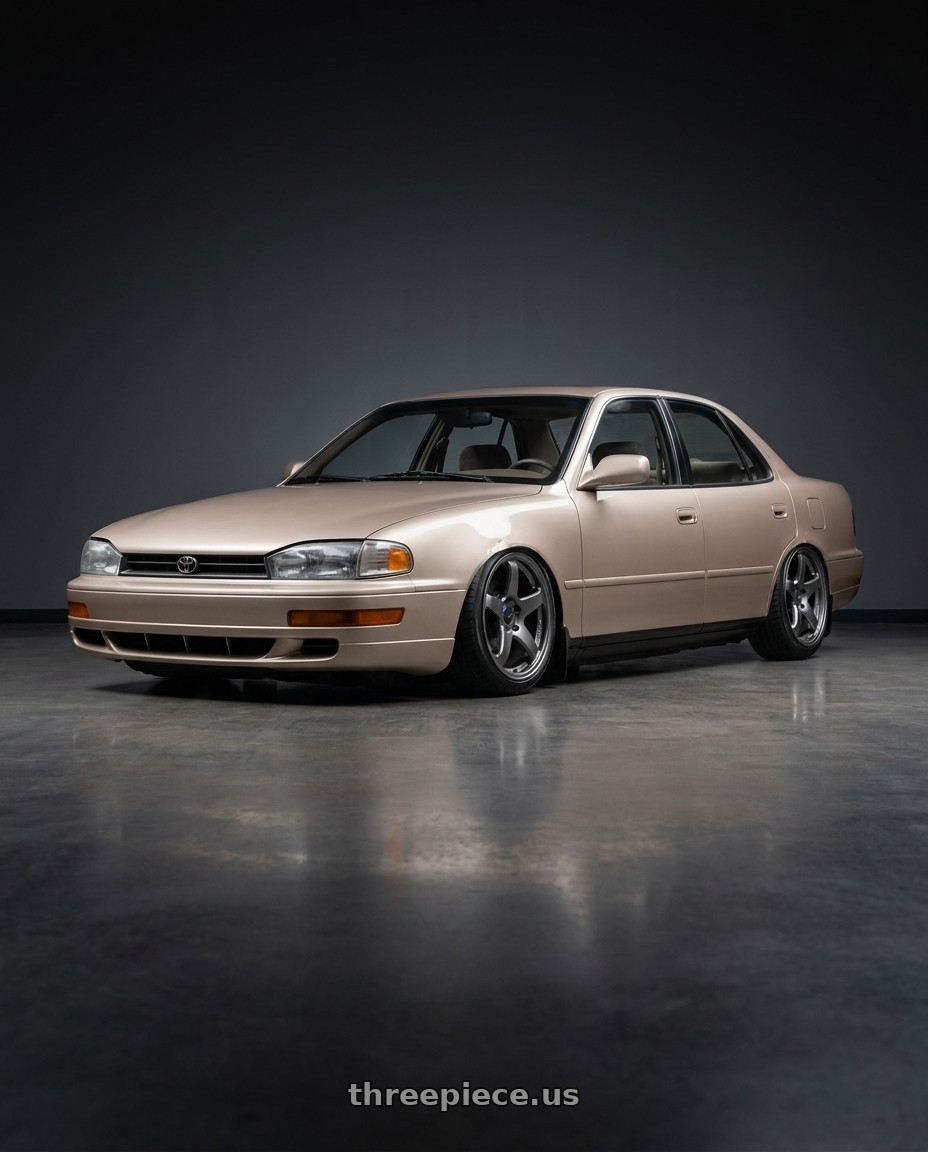 1995 Toyota camry with Enkei PF05 5x114.3 17x8+35 Dark Silver wheels