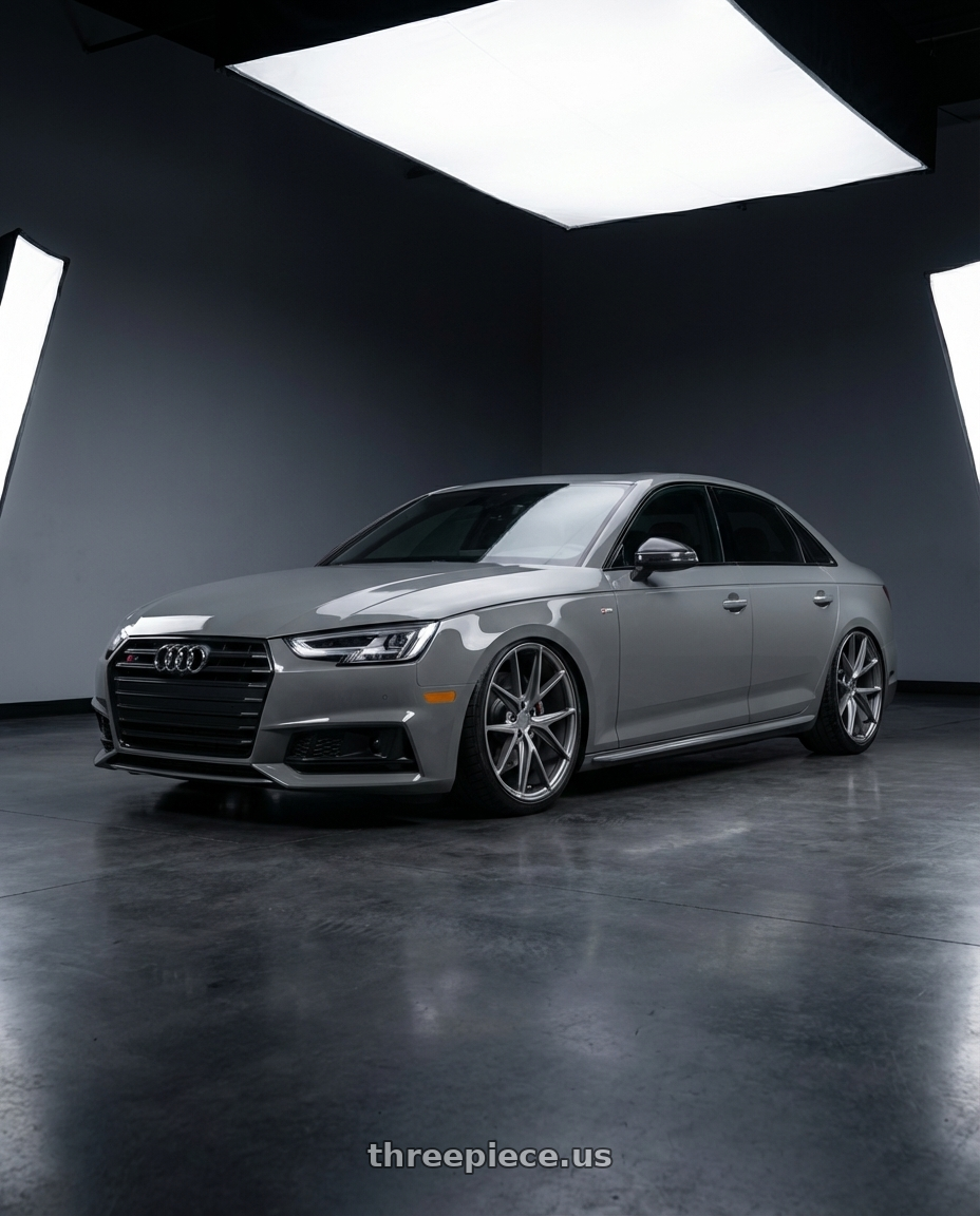 2023 Audi S4 B9 with Niche 1PC M116 MISANO 5X112 20X9 +32 MATTE GUN METAL wheels