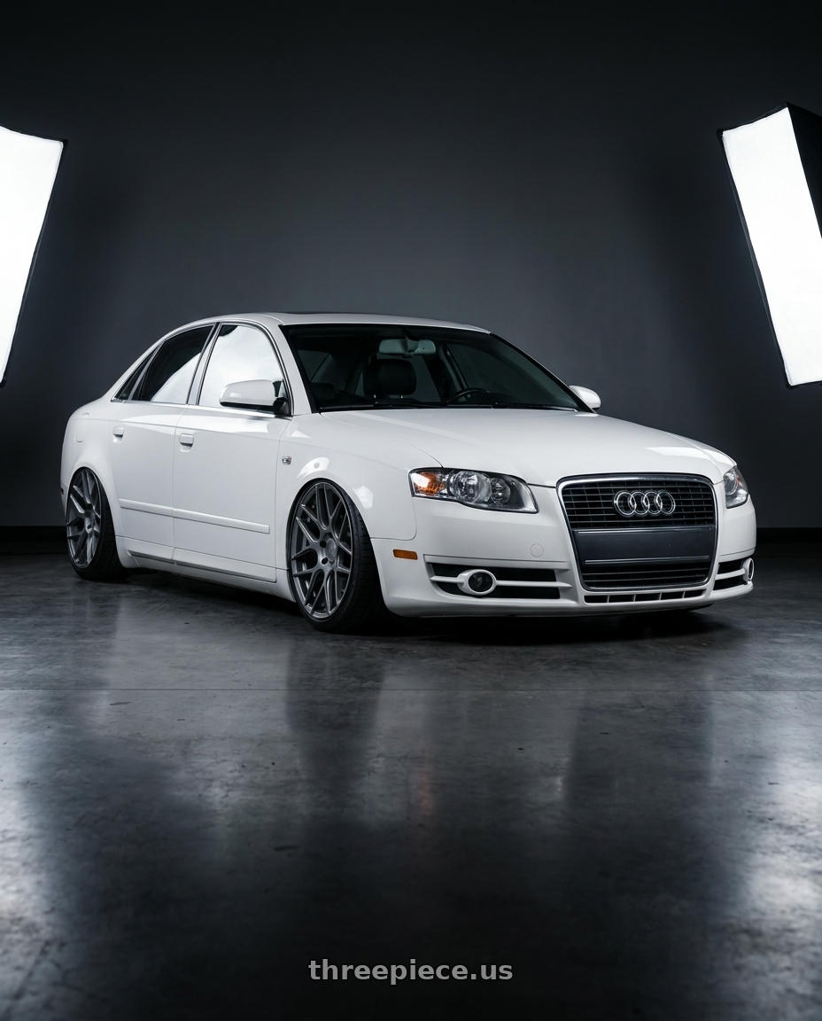 2010 Audi A4 B7 with Aodhan AFF2 5x112 19x8.5+35 Matte Gray wheels