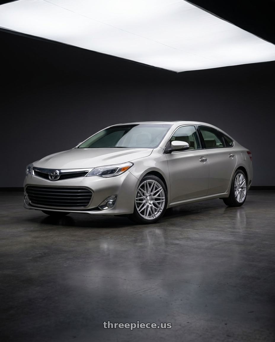2013 toyota avalon with F1R F103 5x114.3 18x8.5 +38 Brushed Silver wheels
