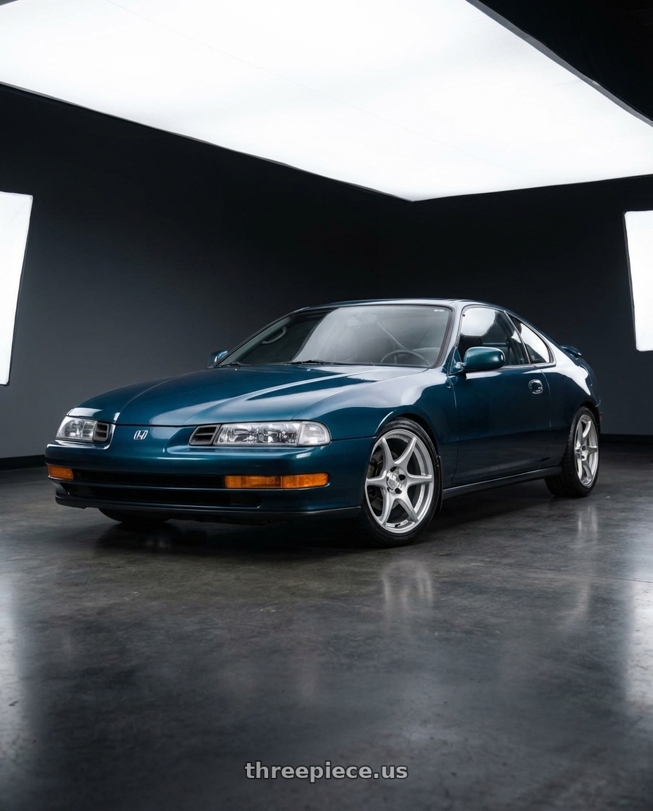 1992 honda prelude  with Kansei K11S Tandem 5X100 17x9 35 Hyper Silver wheels