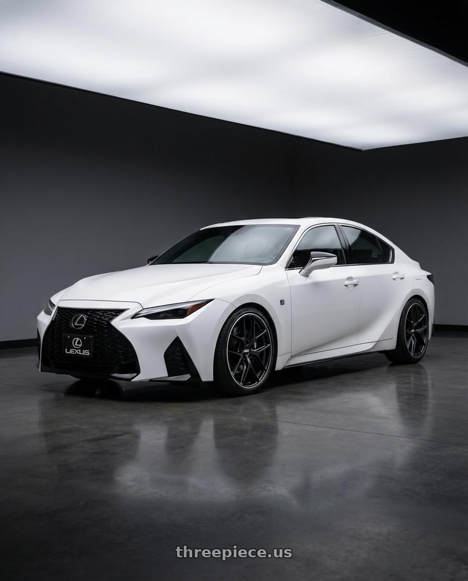2018 Lexus IS 350 F Sport with BBS CC-R 5x114.3 19x8.5+30 Satin Black wheels
