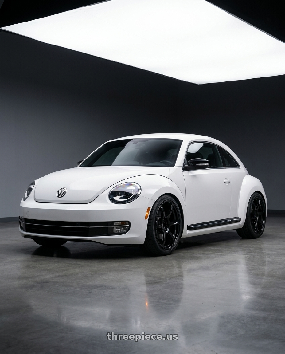 2016 Volkswagen Beetle Turbo with Advan RGIII 5x112 18x8+42 Gloss Black wheels